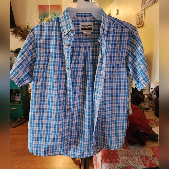 Mens wrangler riata shop short sleeve shirts